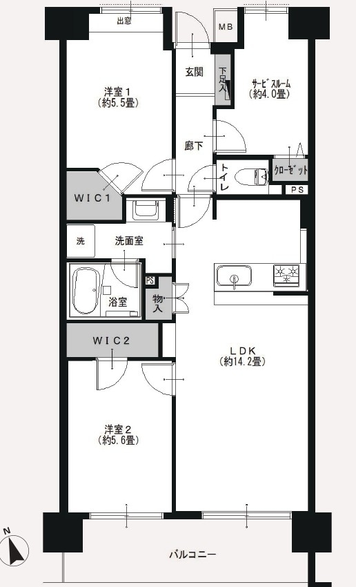 【マンション】中野方南町グランドハイツ404[7]