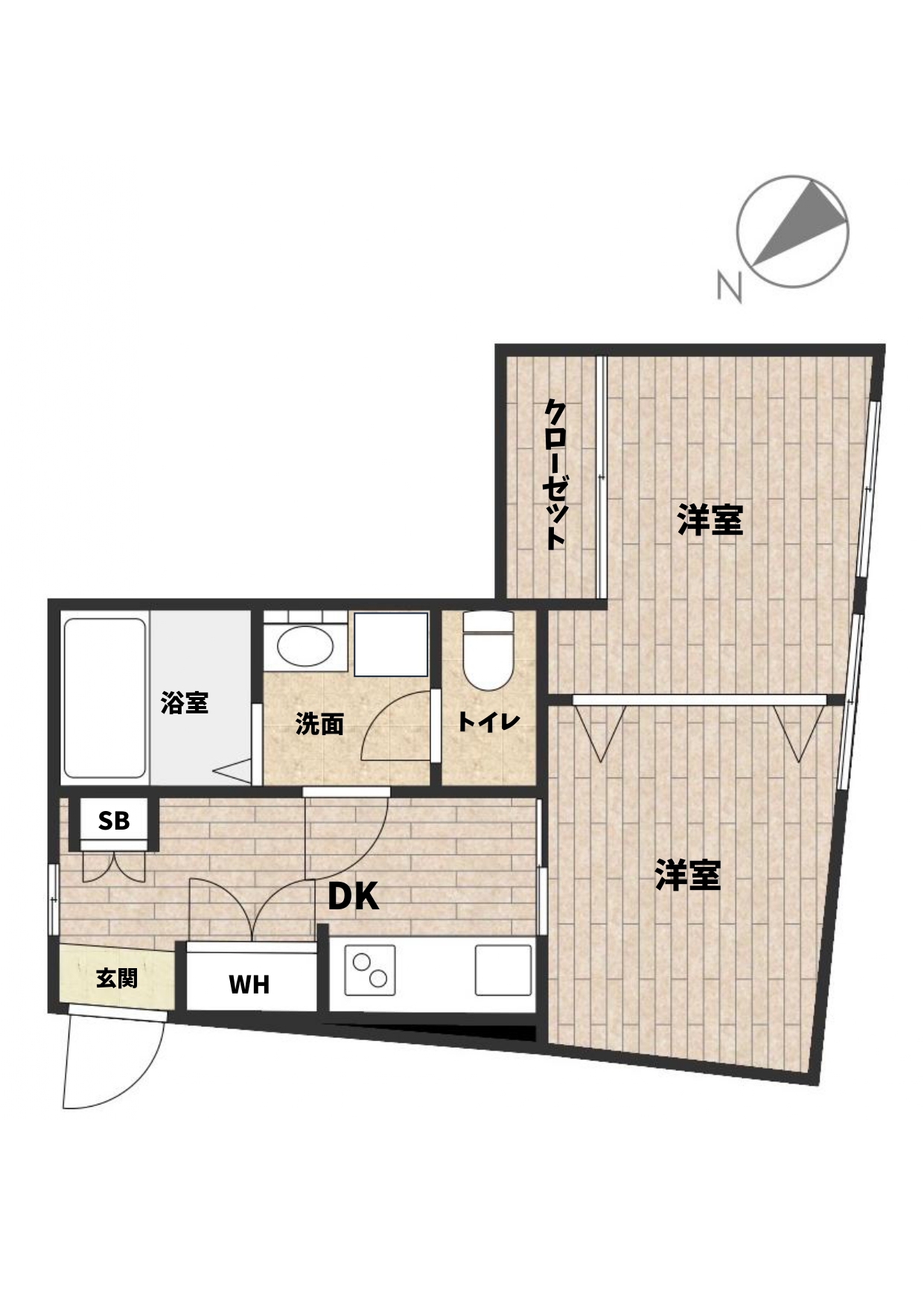 【マンション】ヴィラ・フローラ2階[2]