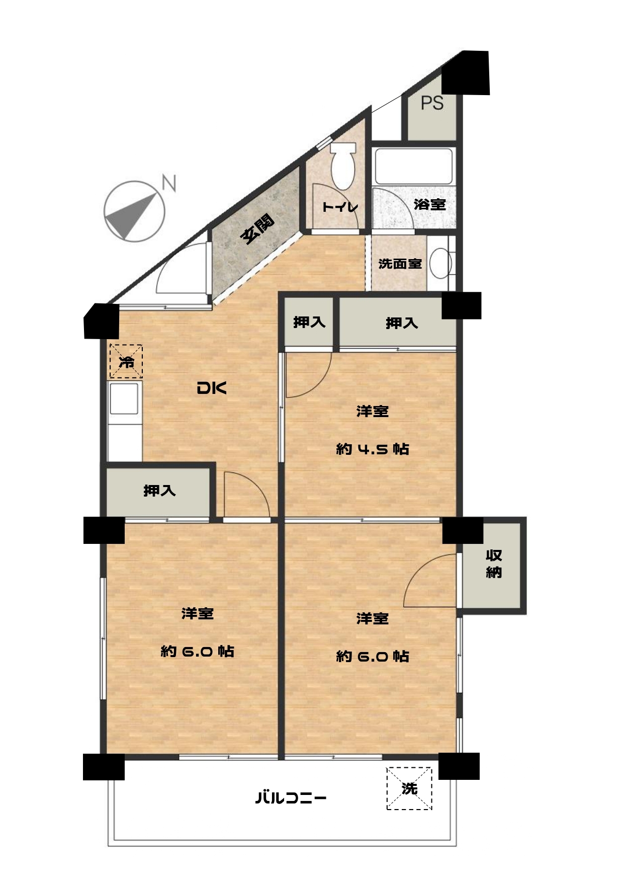 梅田マンションB棟[6]